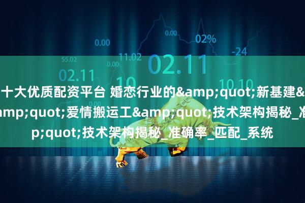 十大优质配资平台 婚恋行业的"新基建"："爱情搬运工"技术架构揭秘_准确率_匹配_系统